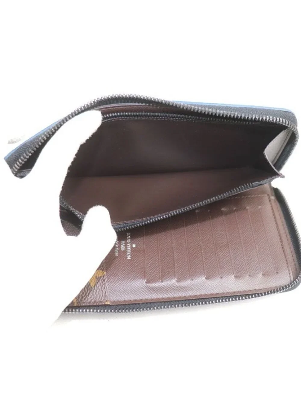 Louis Vuitton Zippy Wallet Vertical Zip Around Collection Blue